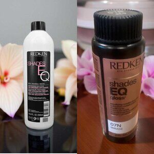 Redken Shade EQ Gloss 07N Mirage 2 oz& Gel Processing Solution 16.9 oz